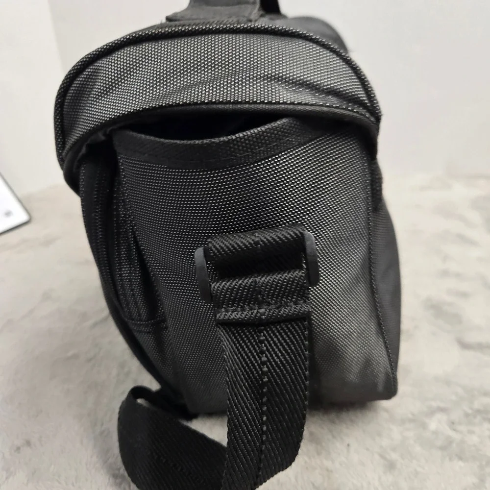 Nikon Camera Messenger Bag Black Grey Padded DSLR Gadget Bag Shoulder Strap